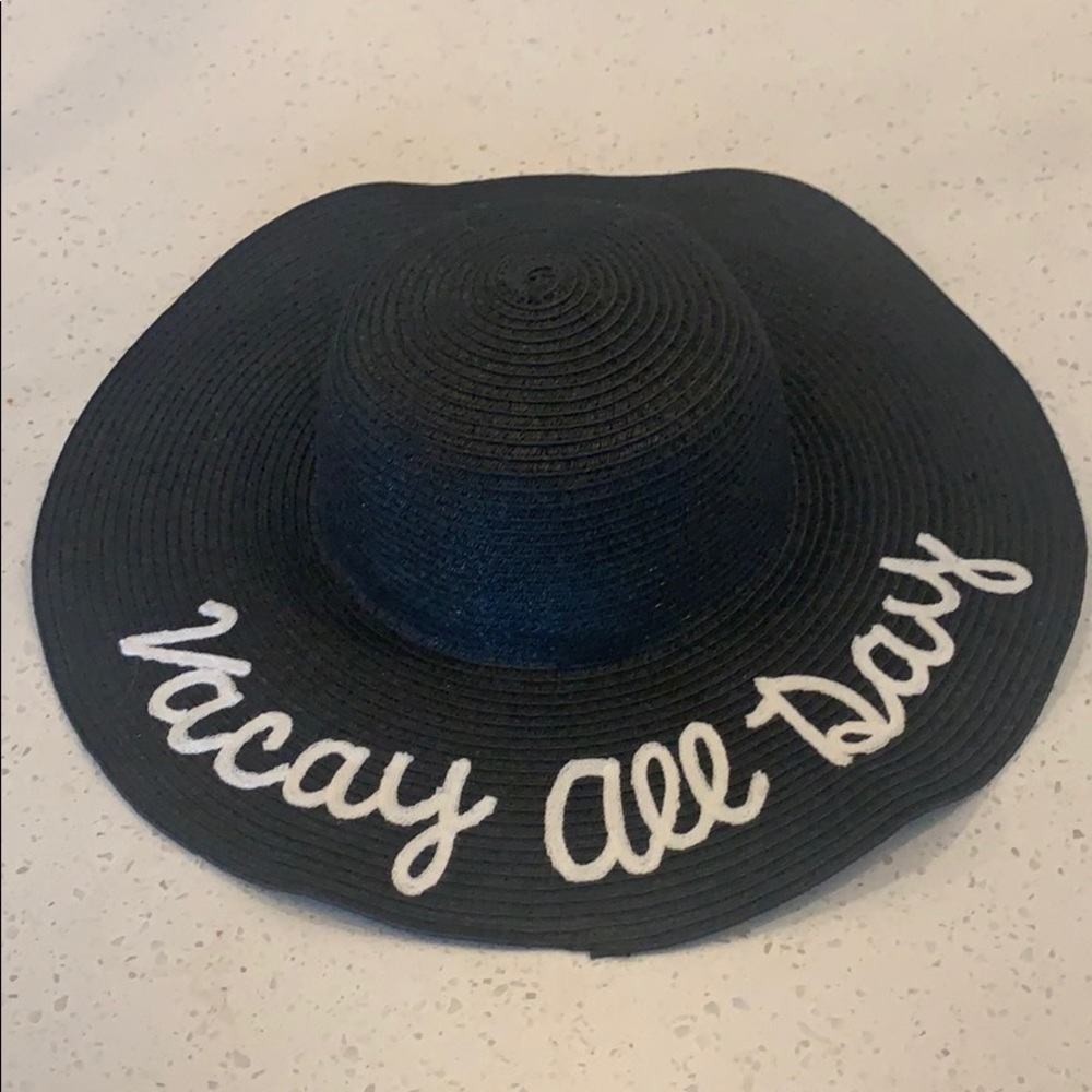 Black Sun floppy hat “Vacay all Day”